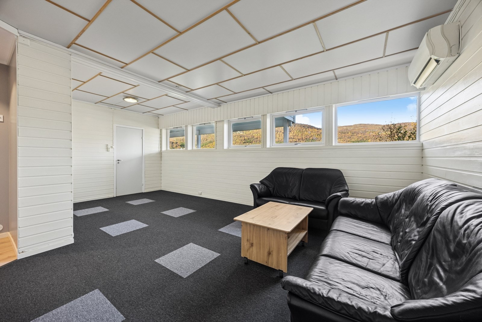 Lys og koselig stue med gode vindusflater. Galleribilde