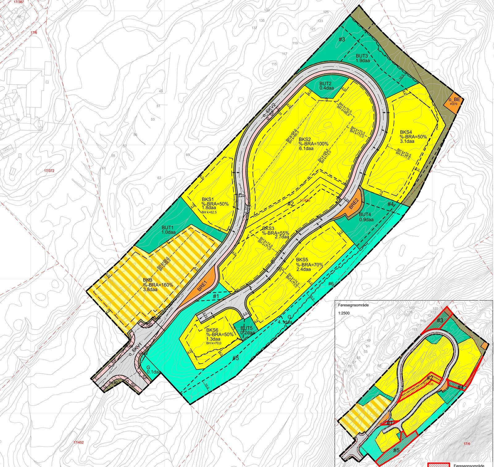 Revsa sen-Sør-II_Plankart Galleribilde