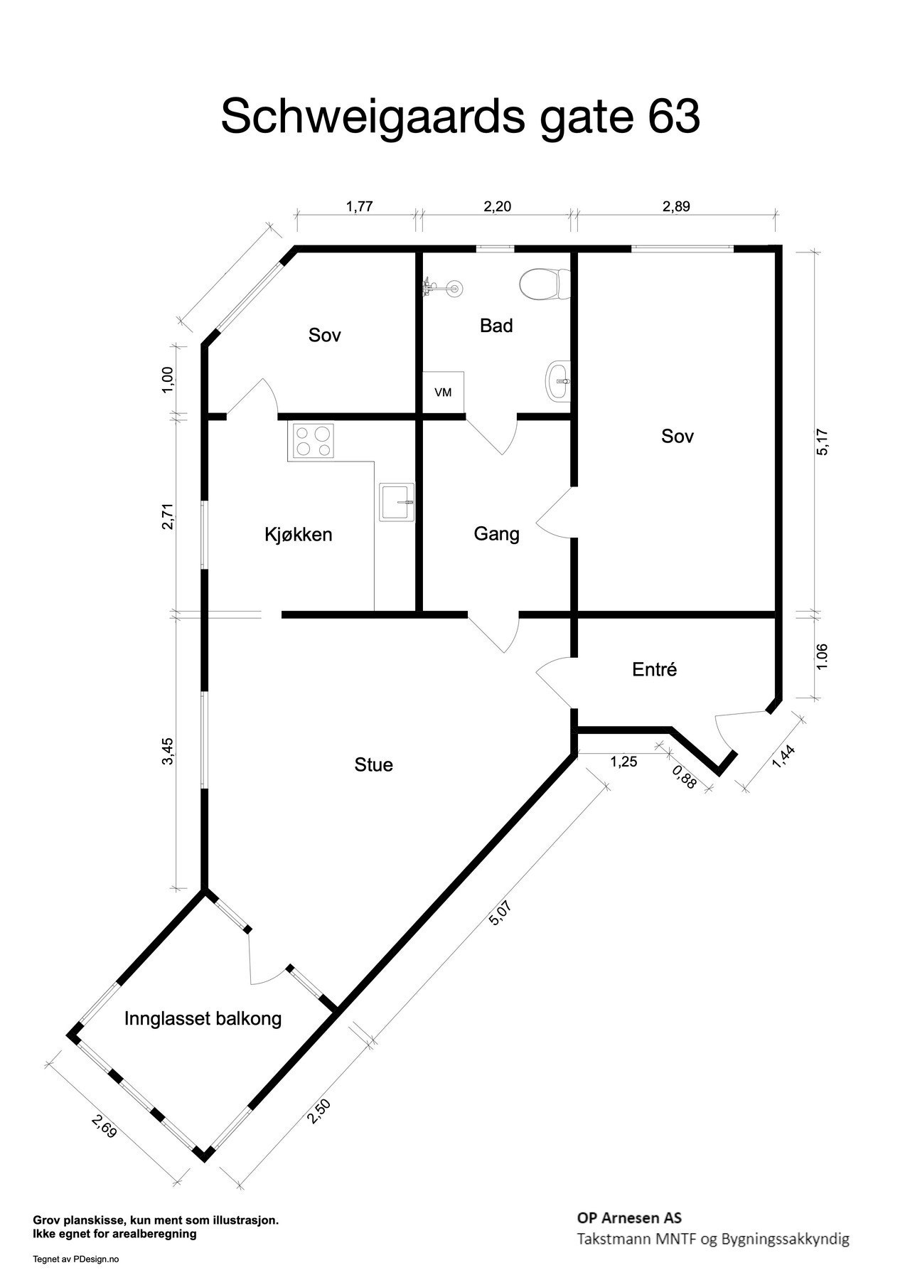 Romslig 3-roms hjørneleilighet. Innglasset balkong, garasjeplass og bod. Galleribilde