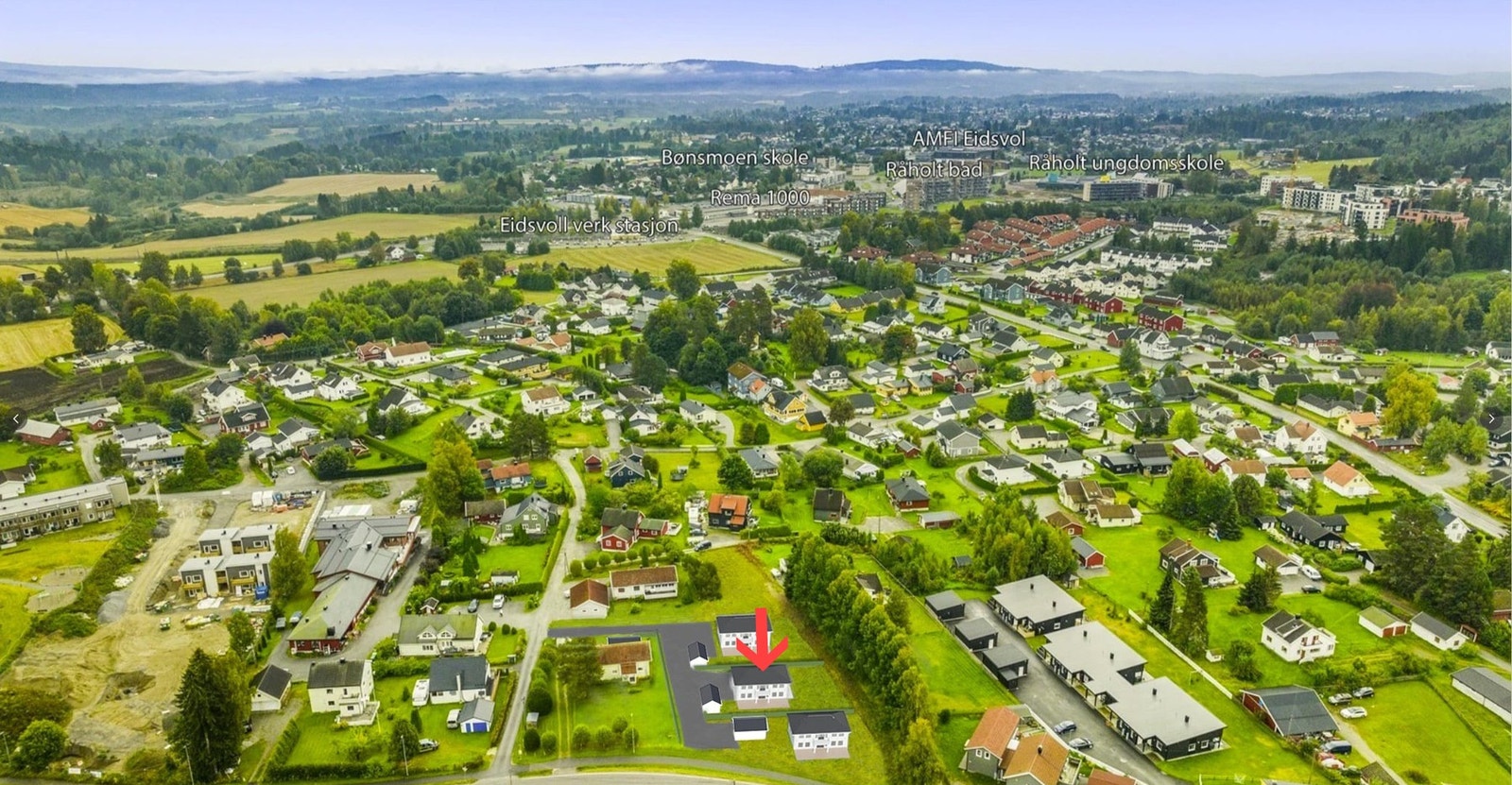 Med en svært attraktiv beliggenhet på Eidsvoll Verk vil tomten tilby nærhet til skoler, barnehager, butikker og flotte friluftsområder. Galleribilde