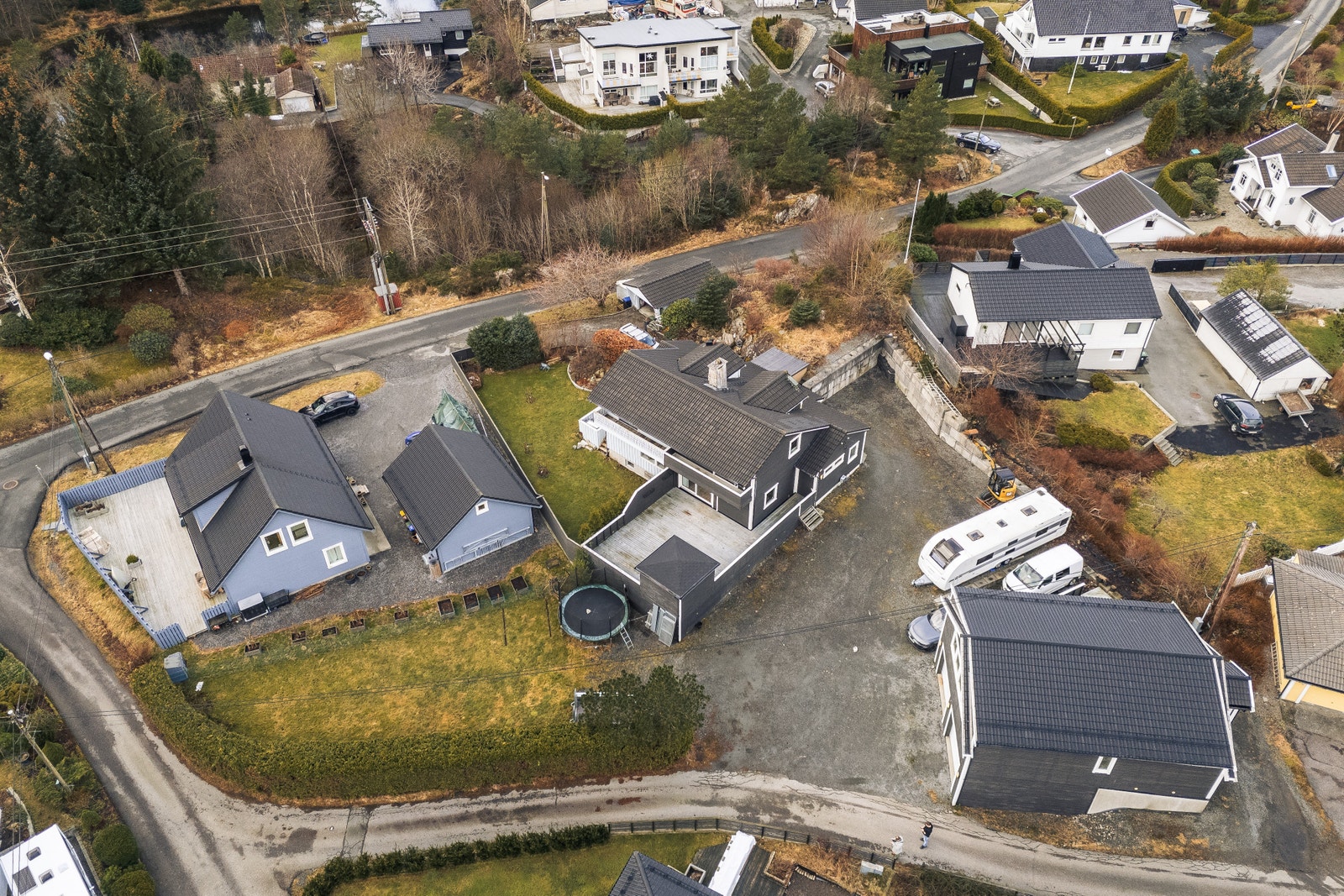 Dronebilde eiendommen Galleribilde