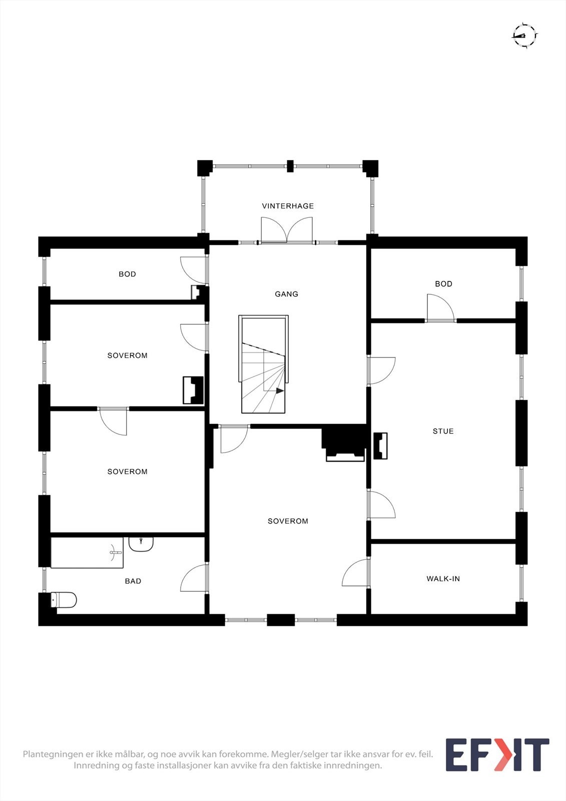 Plantegning 2. etasje Galleribilde