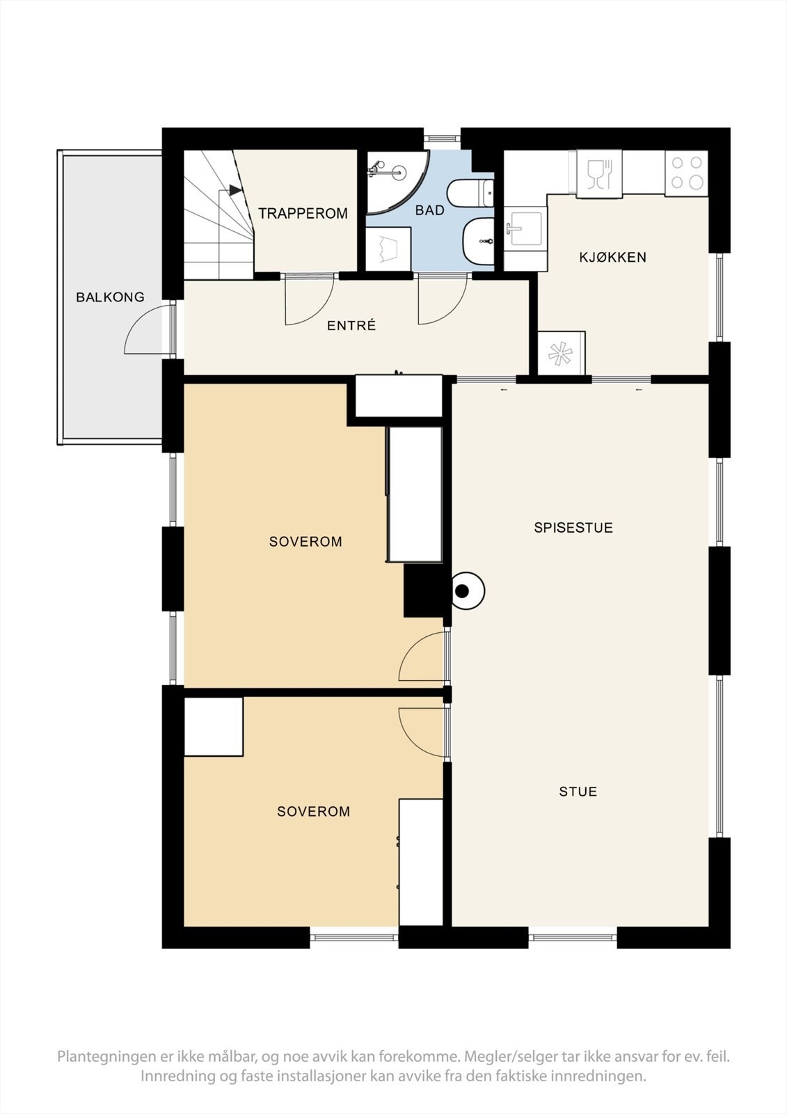 Plantegning hovedetasje Galleribilde
