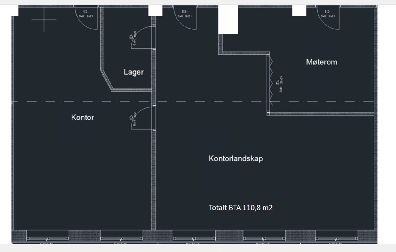 Muligheter for å dele lokalet i 2. Galleribilde
