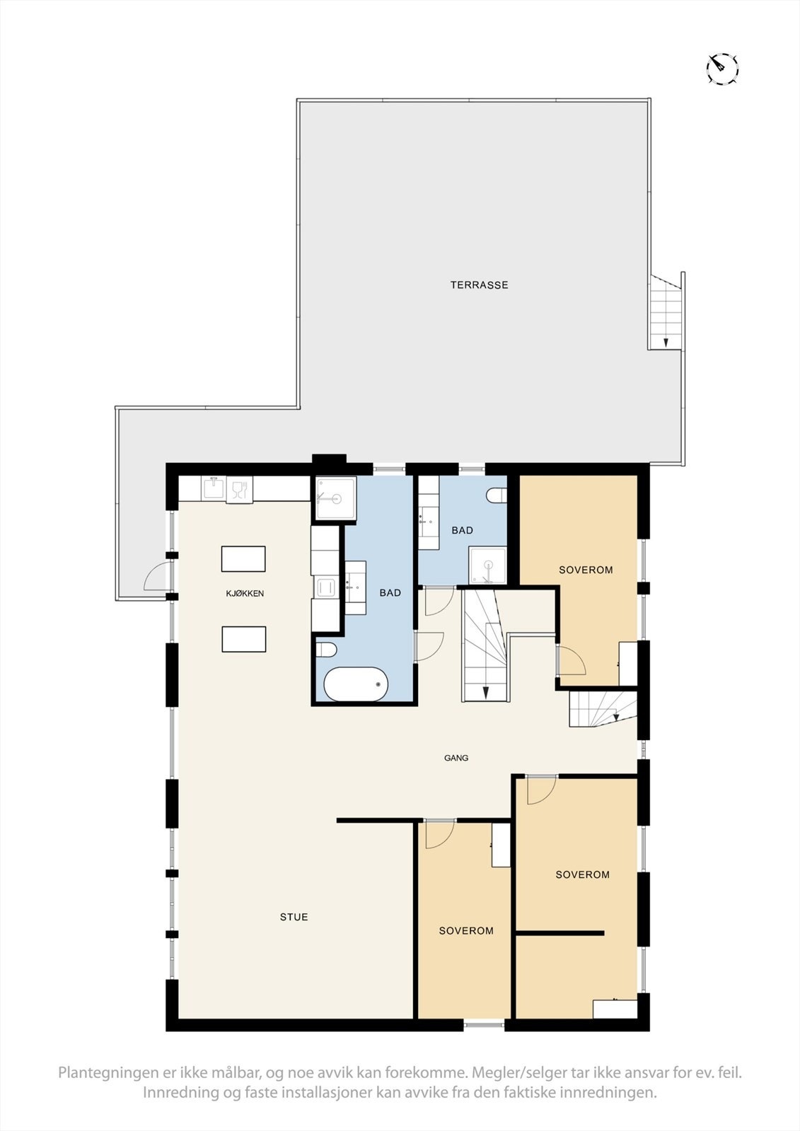 Plantegning 2 etasje. Galleribilde