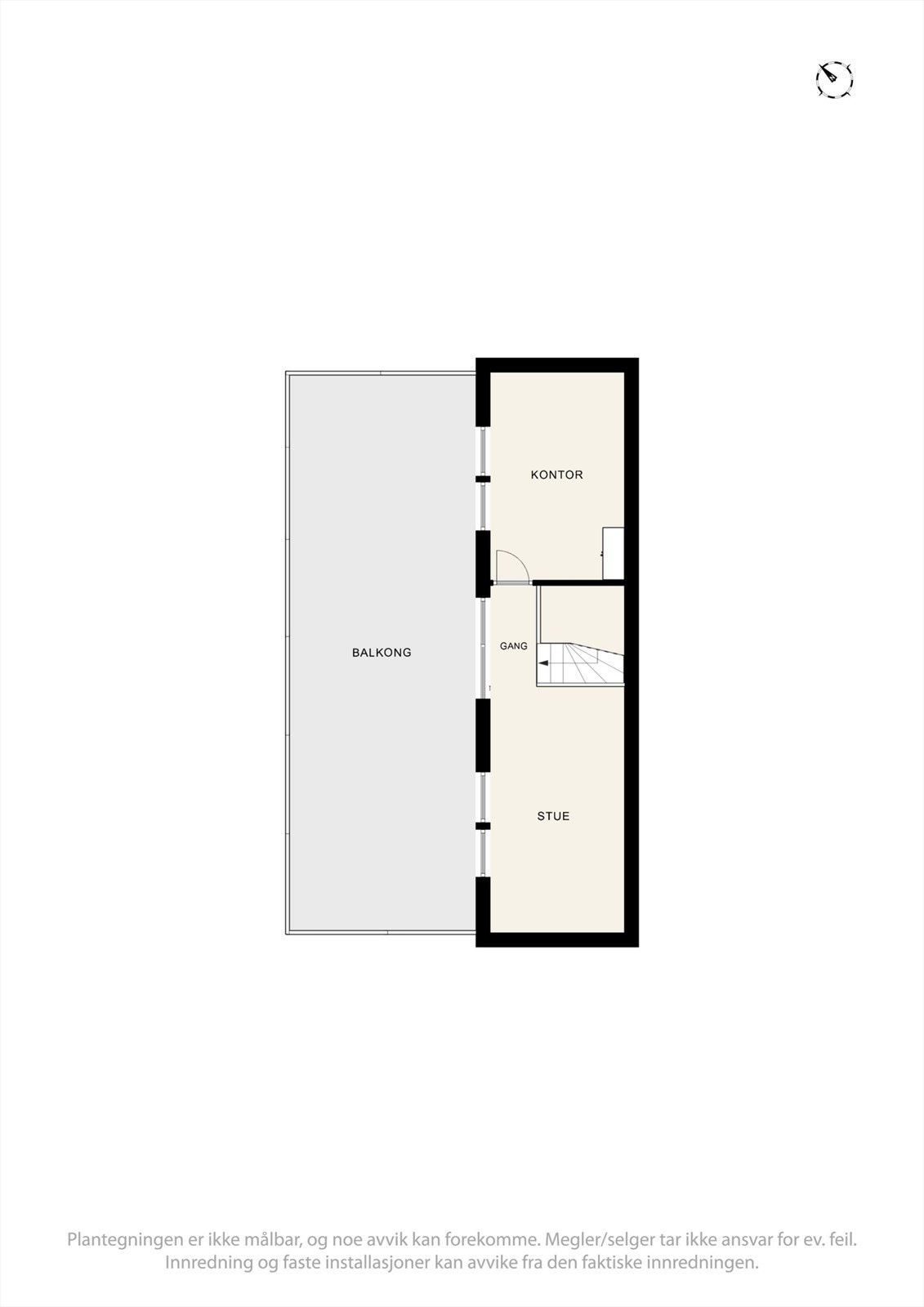 Plantegning loftetasje. Galleribilde