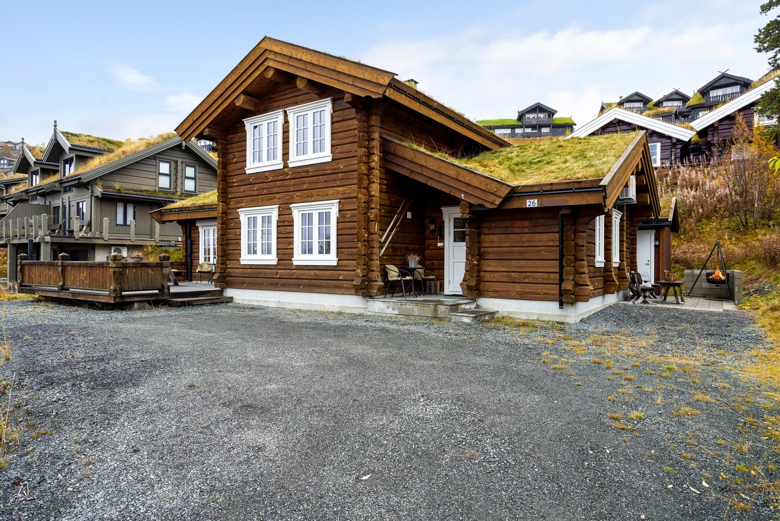 Enkel adkomst med bilveg helt frem og parkering på egen tomt Galleribilde