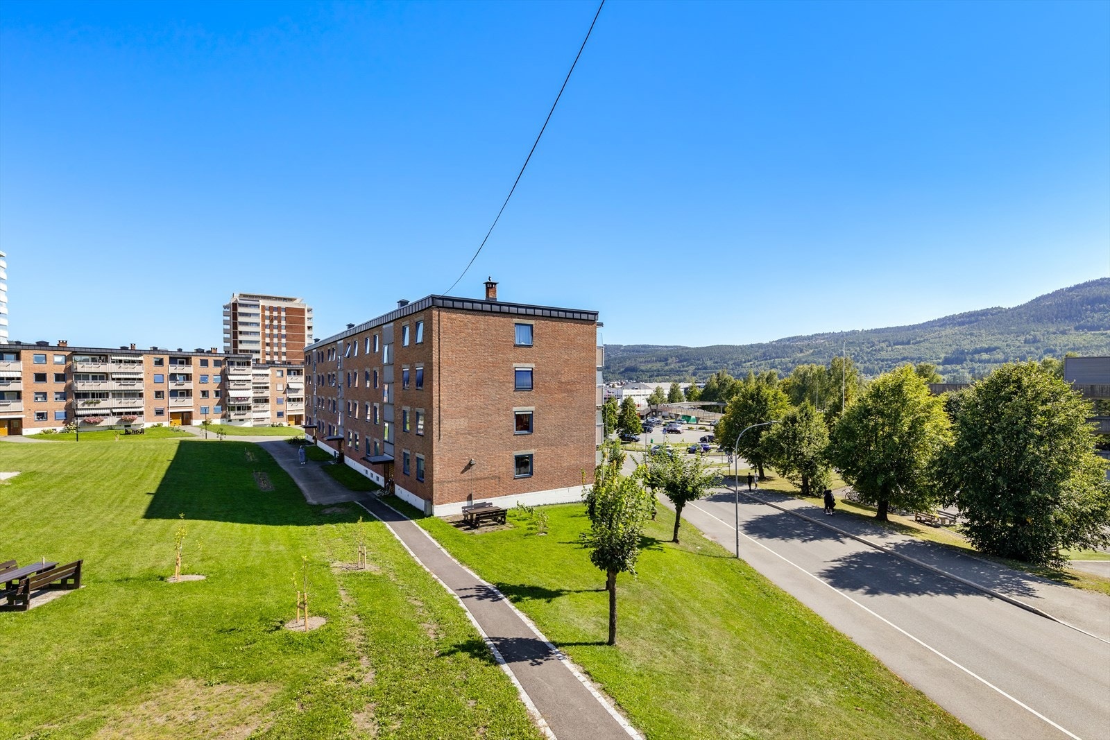 Utsikt fra balkongen Galleribilde