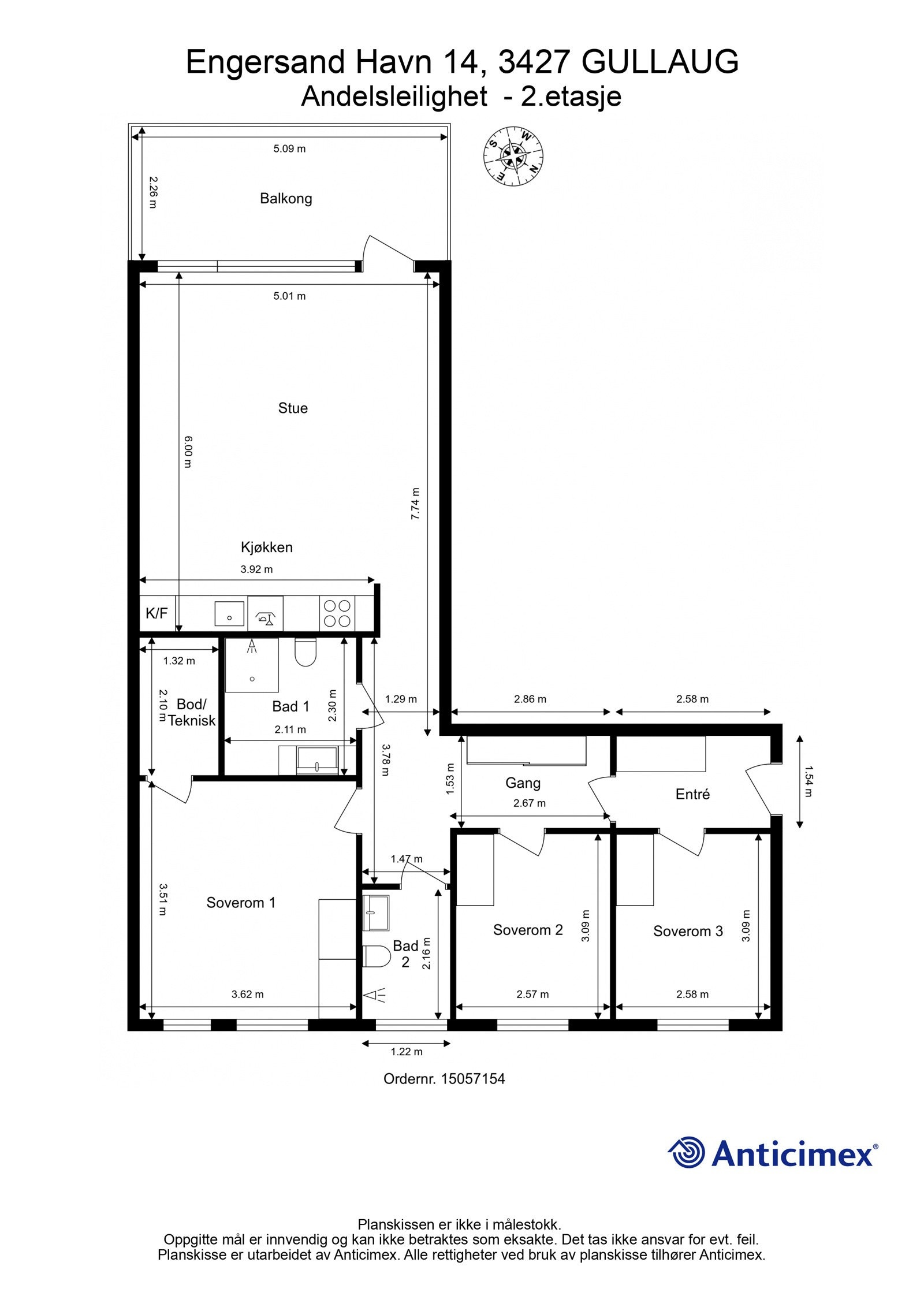 Plantegning Galleribilde