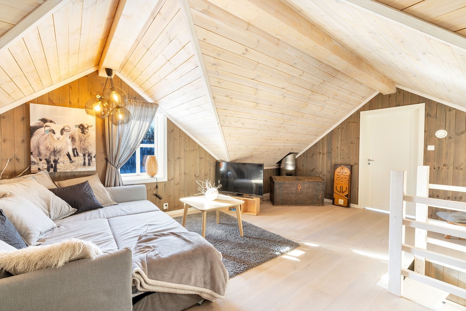 Her kan barna ta seg en ekstra hvil etter en hektisk dag ute Galleribilde