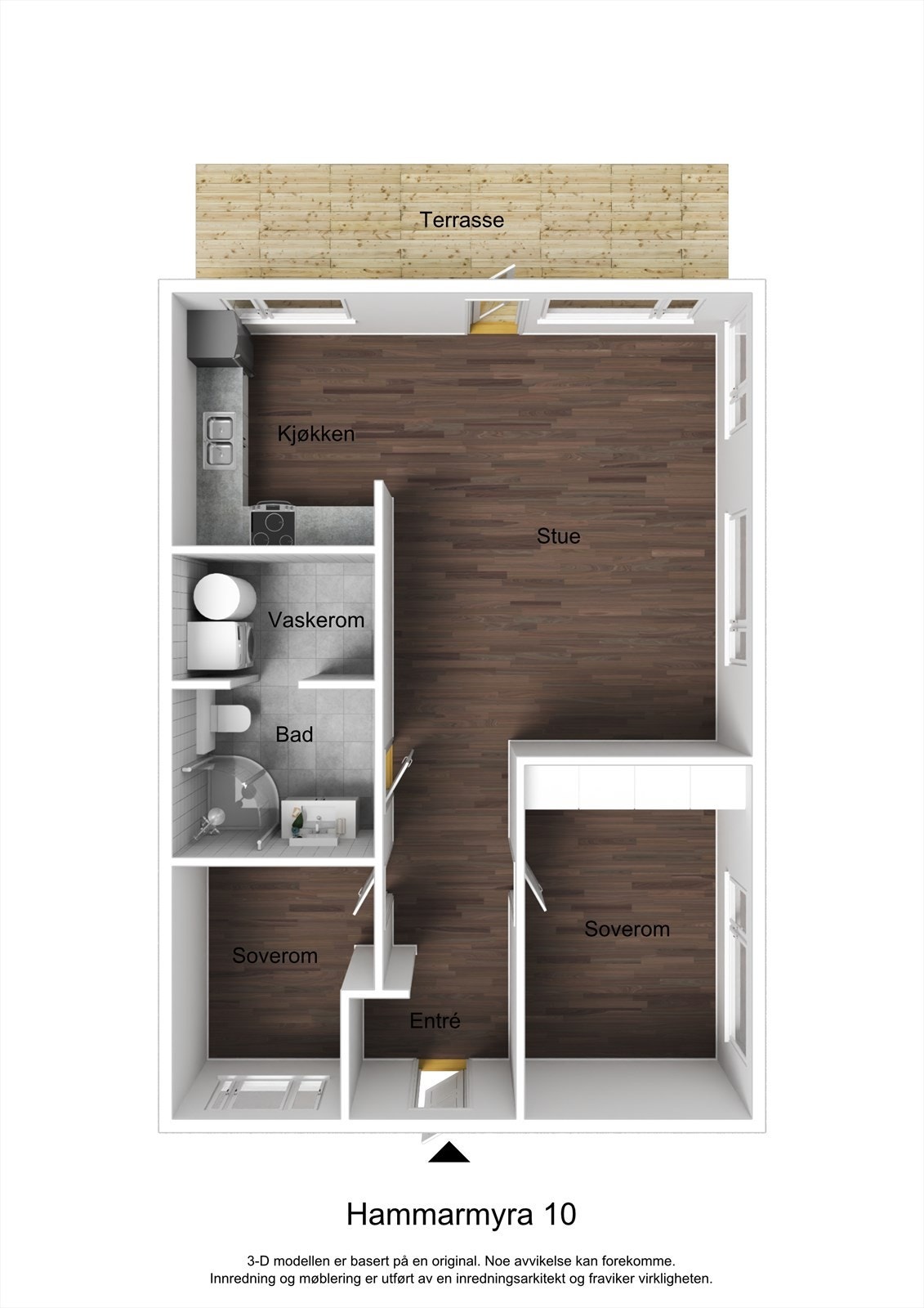 Planskisse 3D Galleribilde