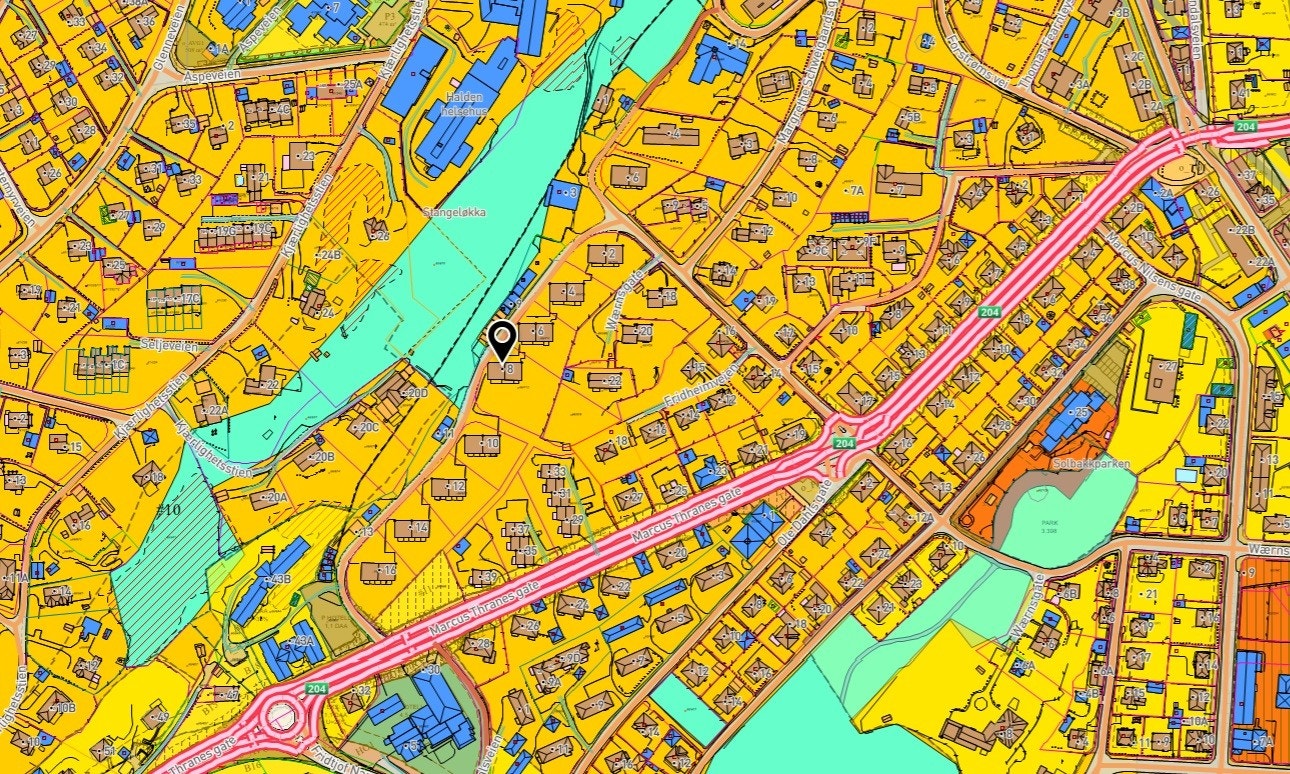 Reguleringskart Galleribilde