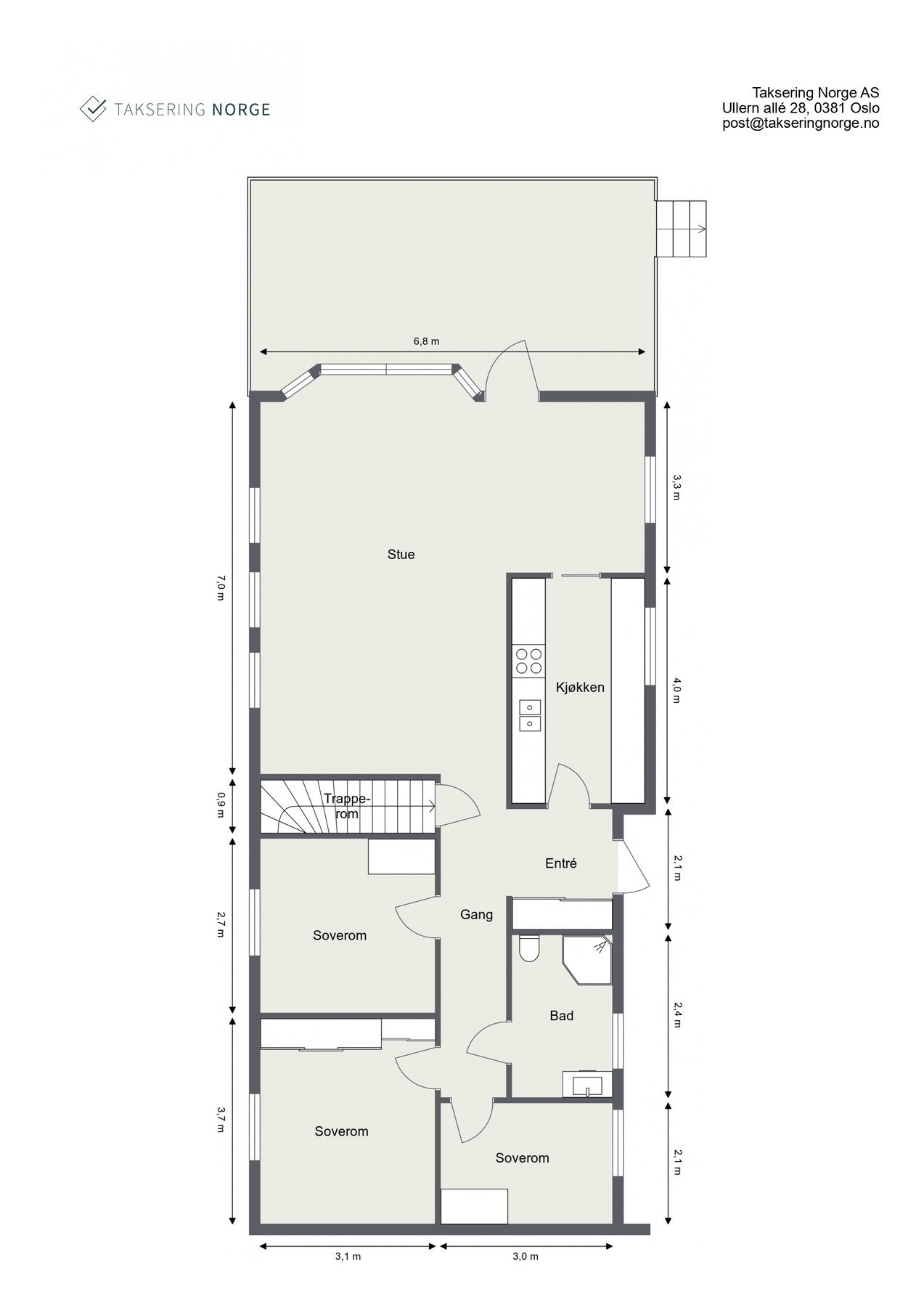 Plantegning 1. etasje Galleribilde