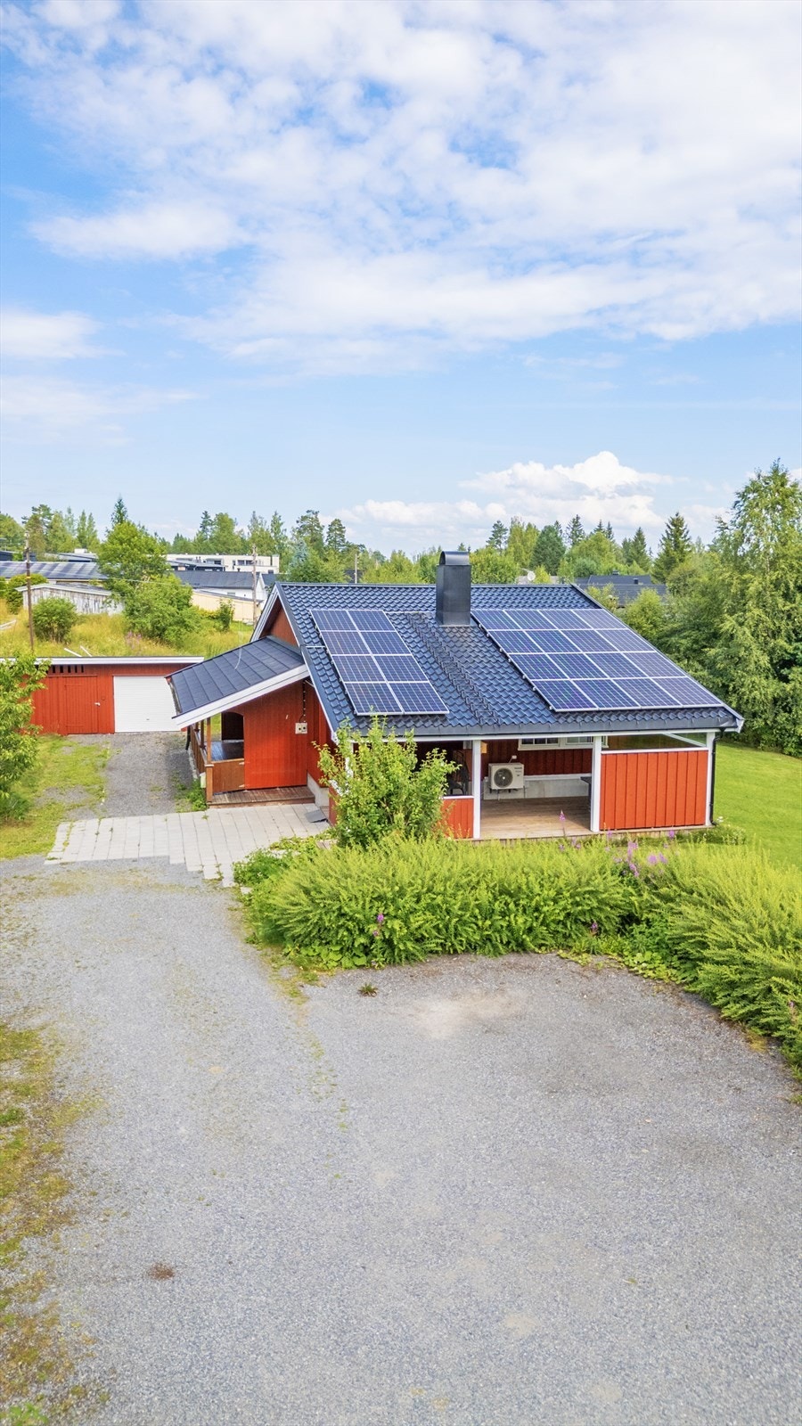 Solceller på taket. Galleribilde