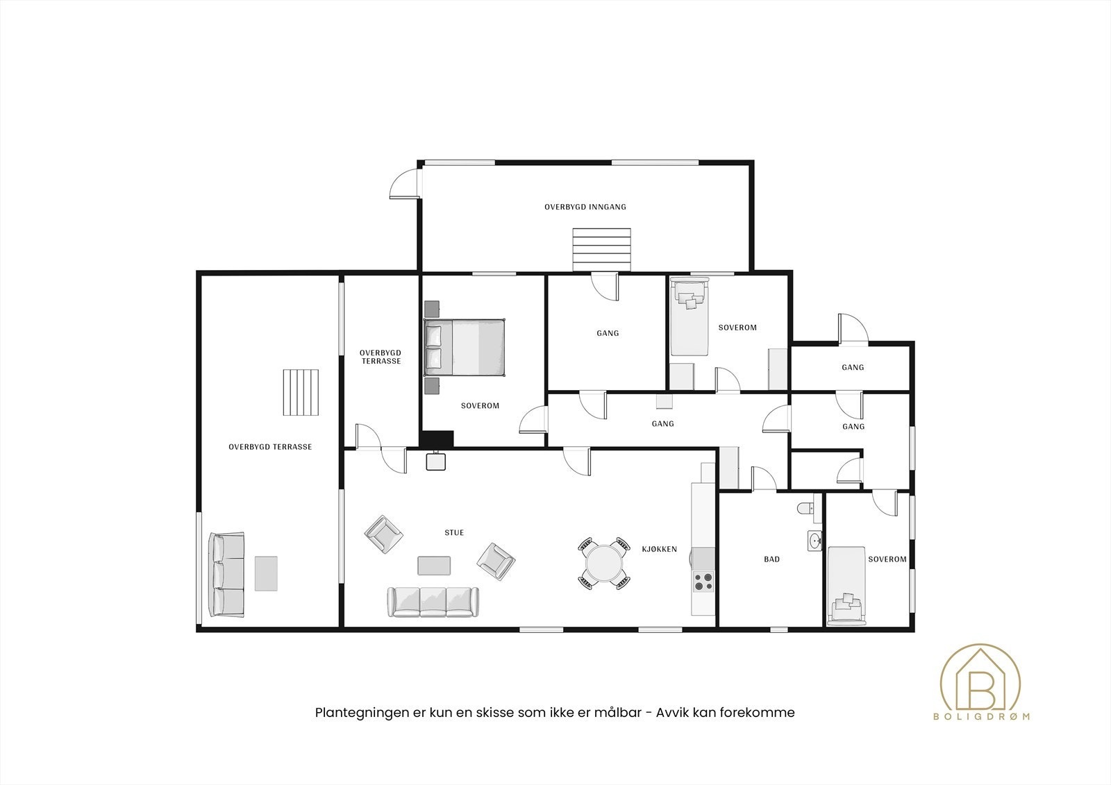 Plantegning 1. etasje. Galleribilde
