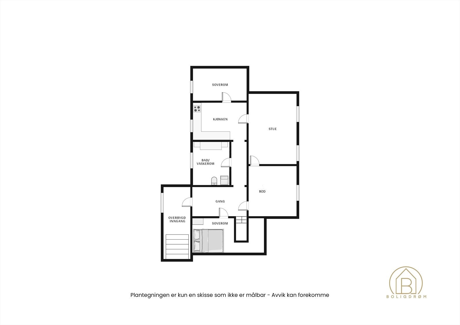 Plantegning underetasje. Galleribilde