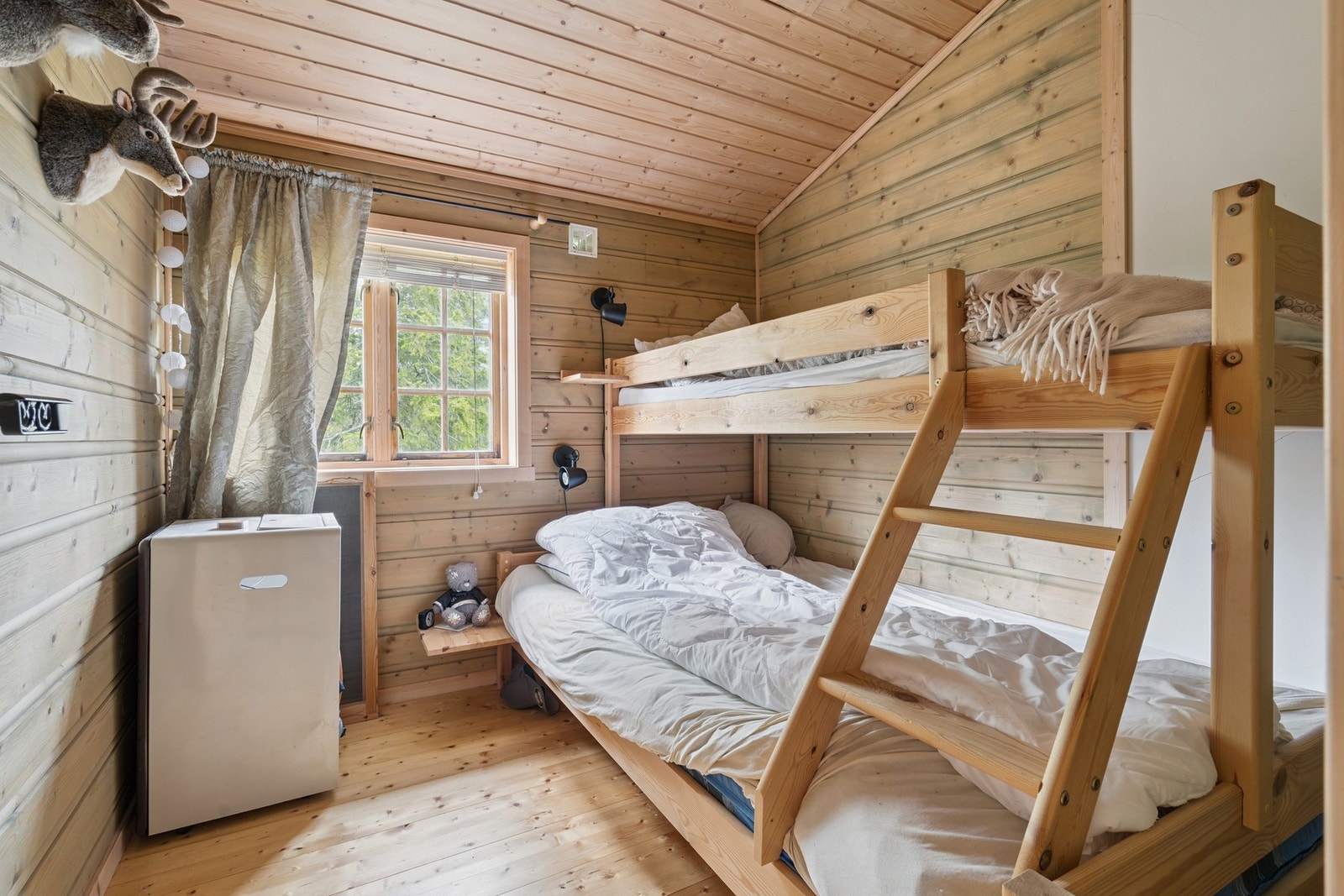 Soverommene er på 13,8 kvm, 5,9 kvm og 5,3 kvm. Galleribilde