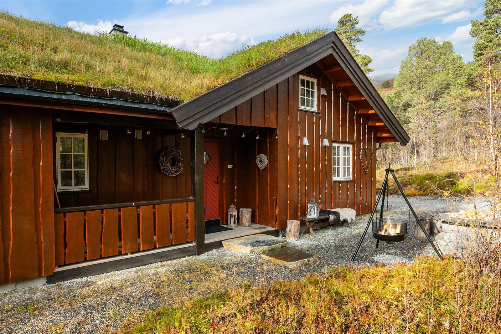 Inngangspartiet er overbygd. Galleribilde