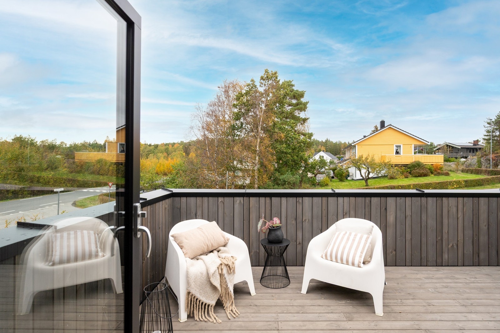 Terrassen ligger mot nordvest. Galleribilde