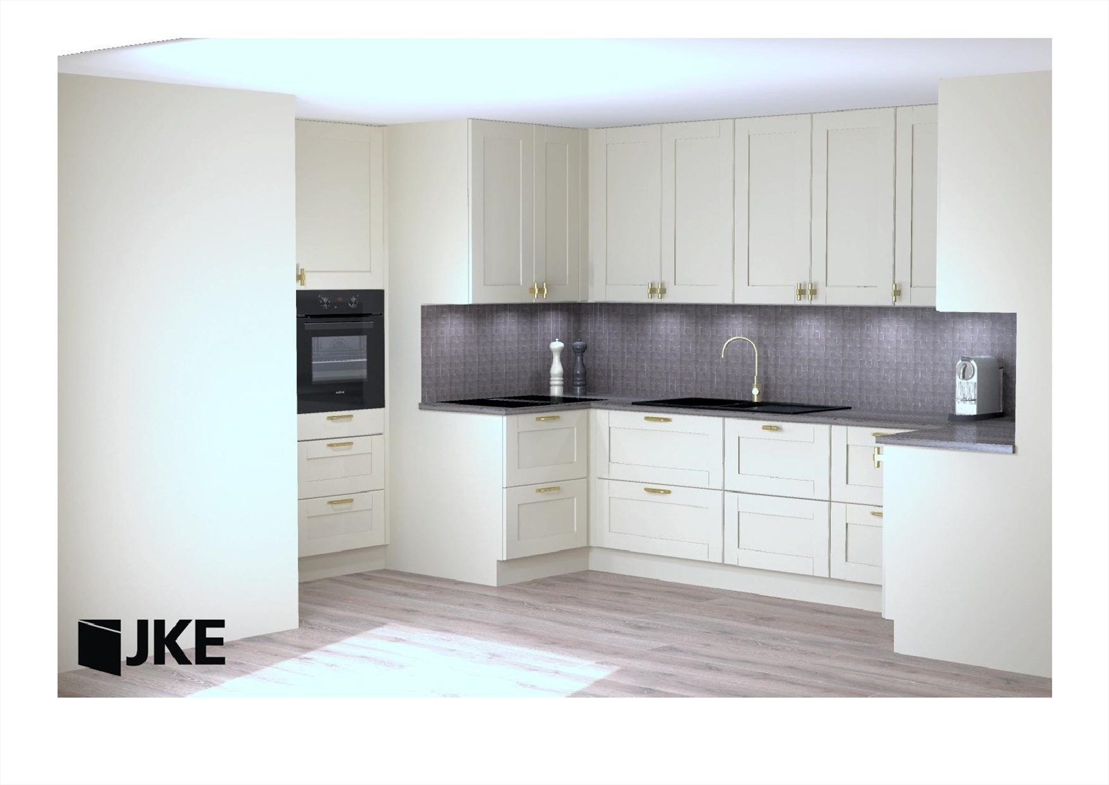 Forslag til ny kjøkkenløsning, konferer megler for spørsmål Galleribilde