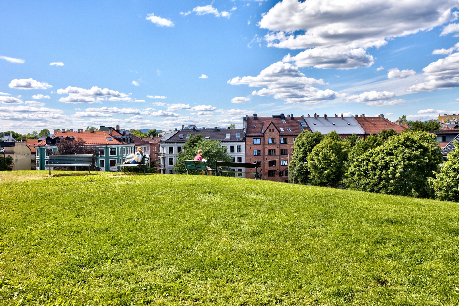 Tett på grønne områder Galleribilde