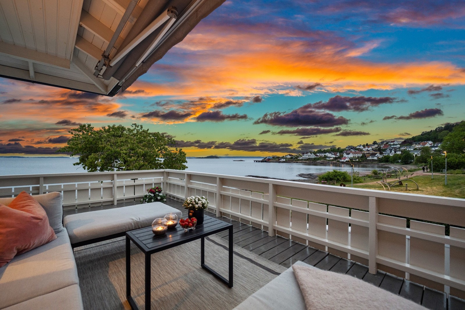 Kveldsbilde utsikt Galleribilde