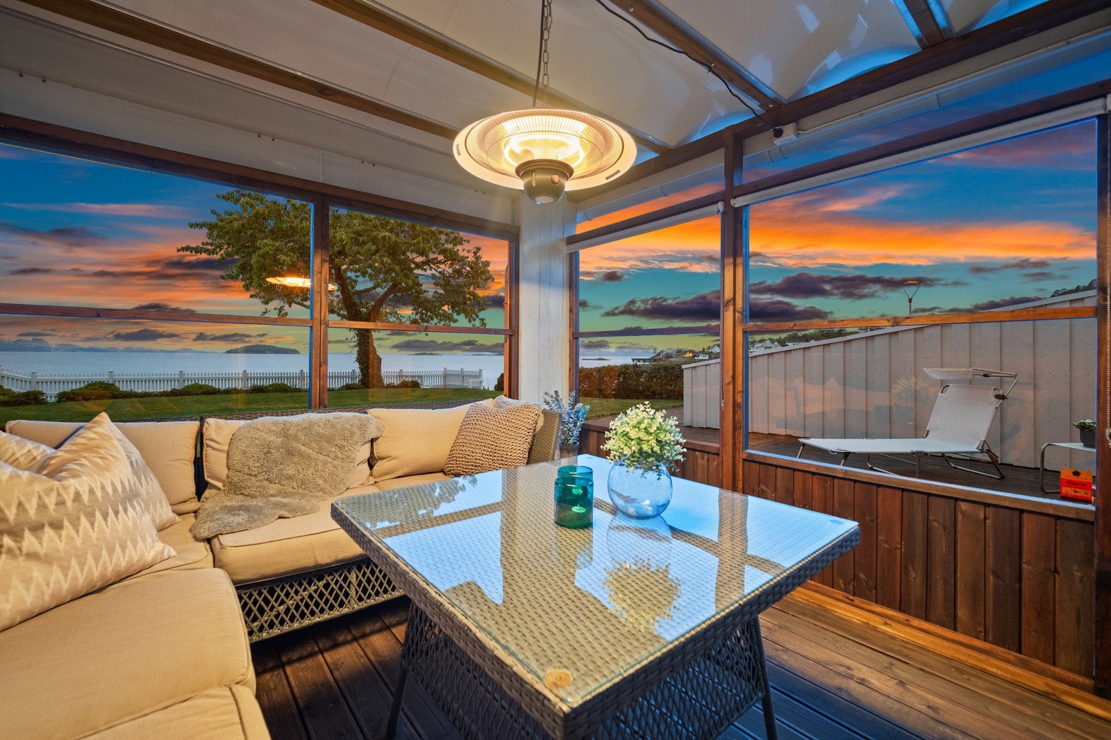 Kveldsbilde utsikt Galleribilde