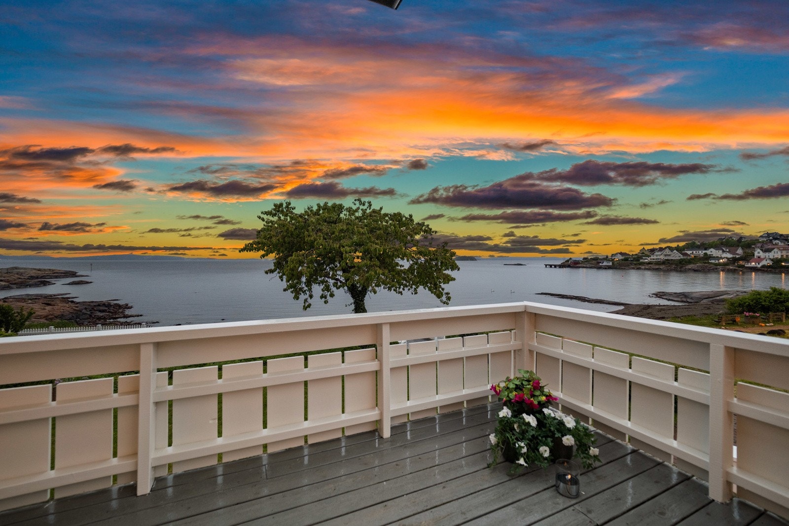 Kveldsbilde utsikt Galleribilde