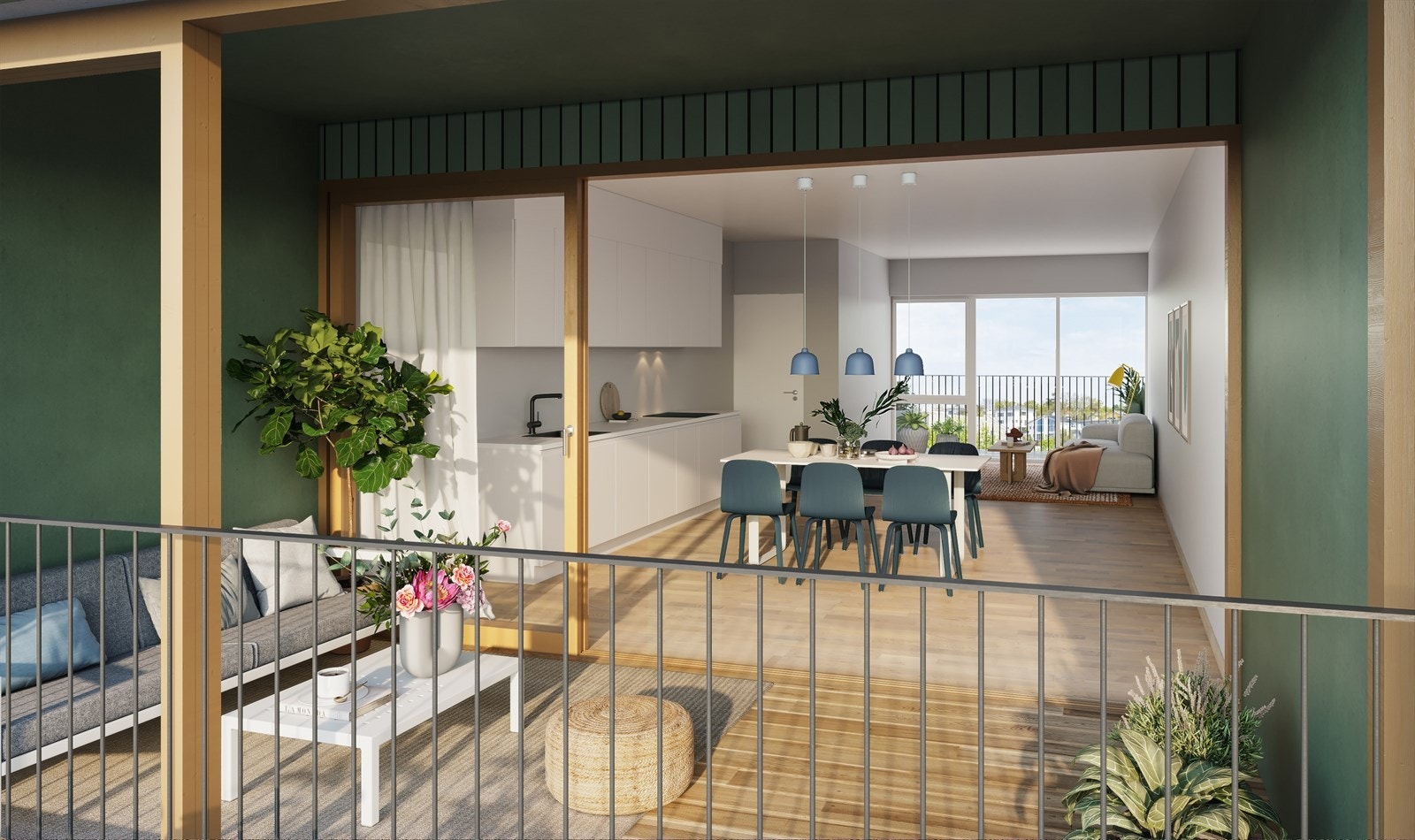 Lys og trivelig leilighet med god planløsning flotte kvaliteter som lekkert HTH kjøkken(kan tilpasses ved tilvalg) Galleribilde