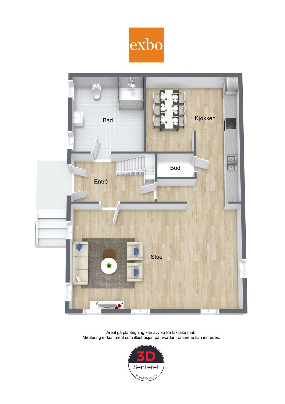 Plan 1 etasje Galleribilde