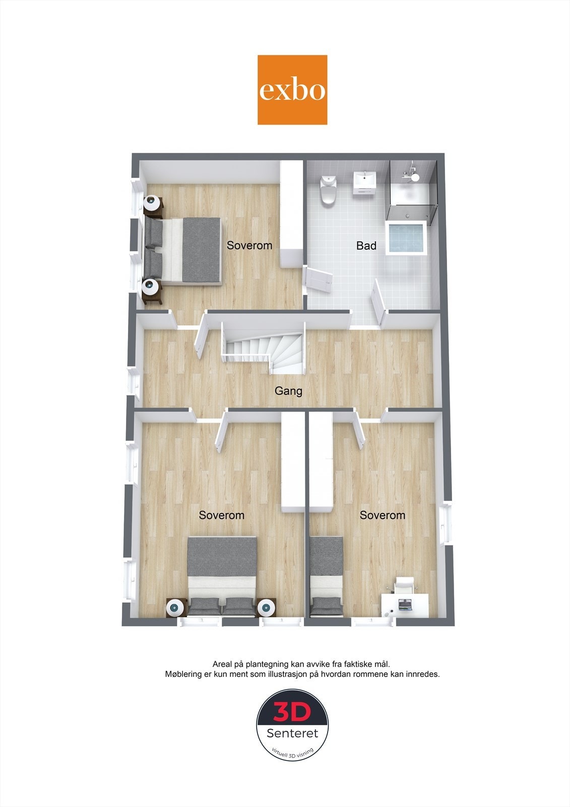 Plan 2 etasje Galleribilde