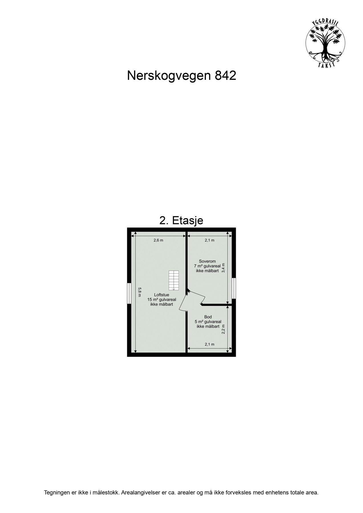 Planskisse 2. etasje. Galleribilde