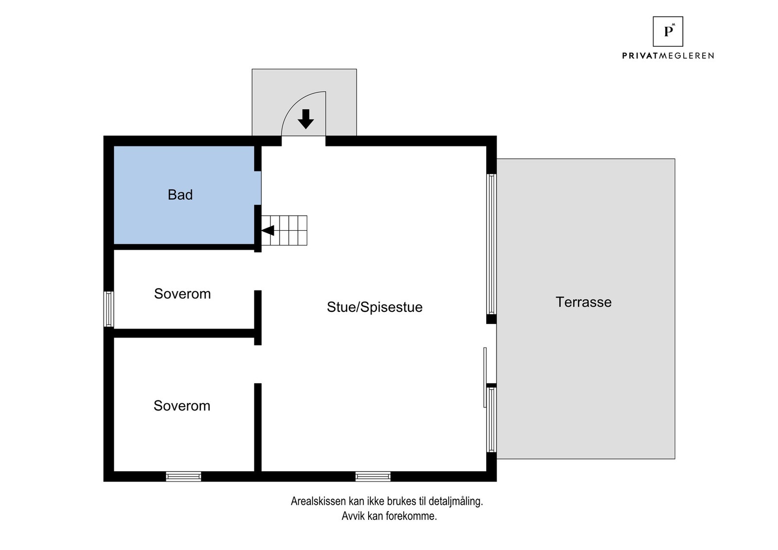 Plantegning 1. etasje Galleribilde