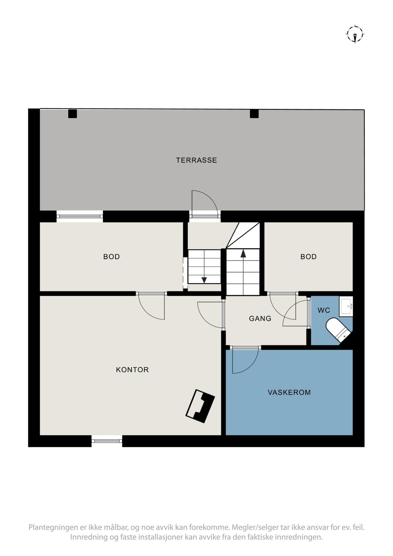 Plantegning kjeller. Galleribilde