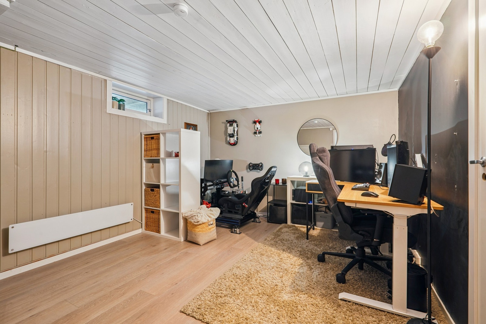 I kjelleren er det innredet areal, men dette er ikke søkt godkjent. Galleribilde