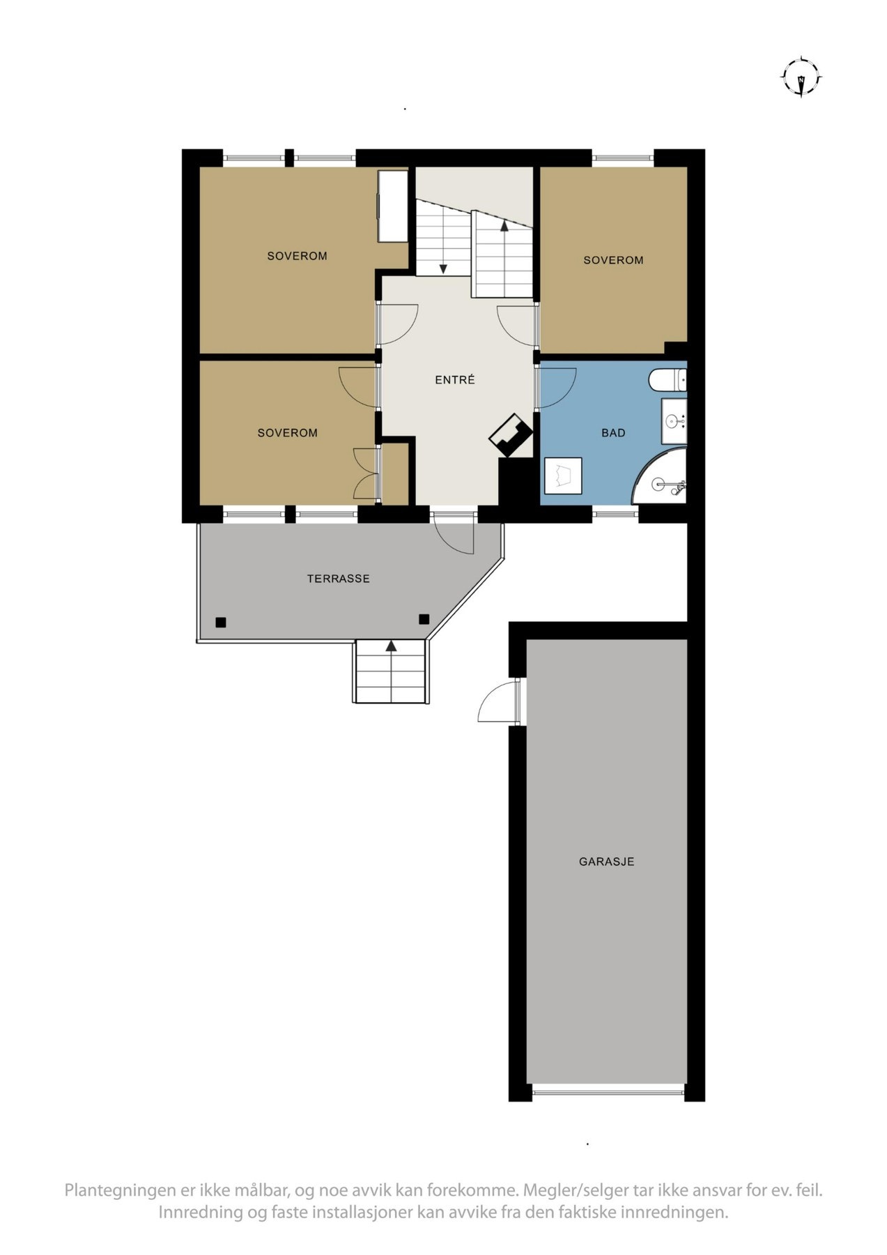 Plantegning 1. etasje. Galleribilde