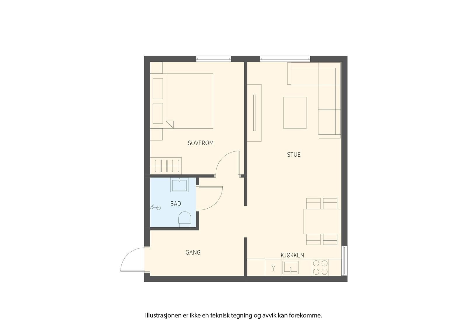 Plantegning Galleribilde