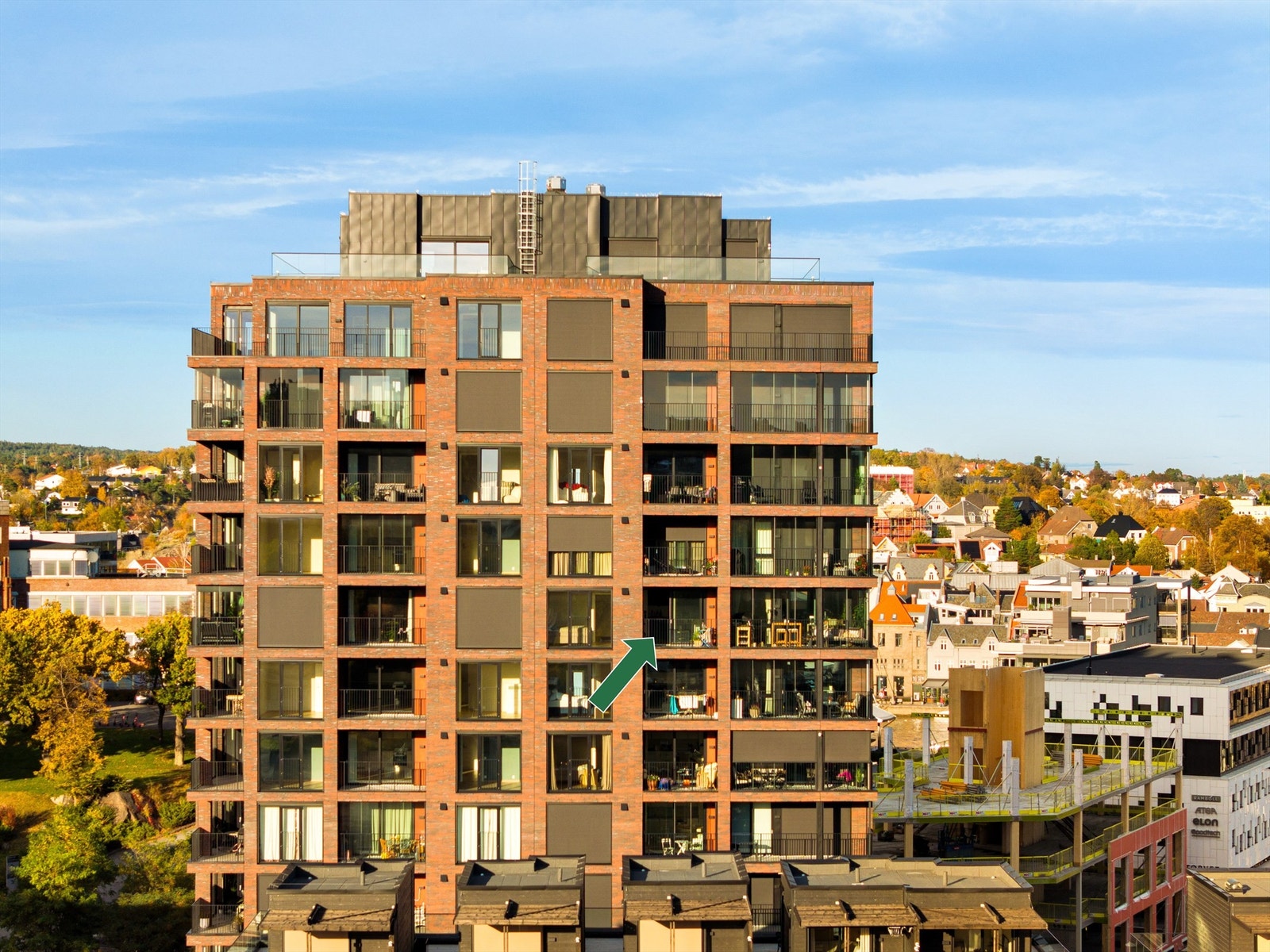 Leilighet H0802 i Byhaven Vertikal presenteres av Karl Robert Hansen i Krogsveen. Galleribilde