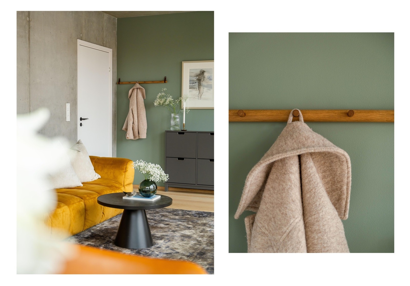 Inngangspartiet gir et godt førsteinntrykk av leiligheten. Det disponeres en bod på ca. 5 kvm med takhøyde på hele 3,8 meter. Galleribilde