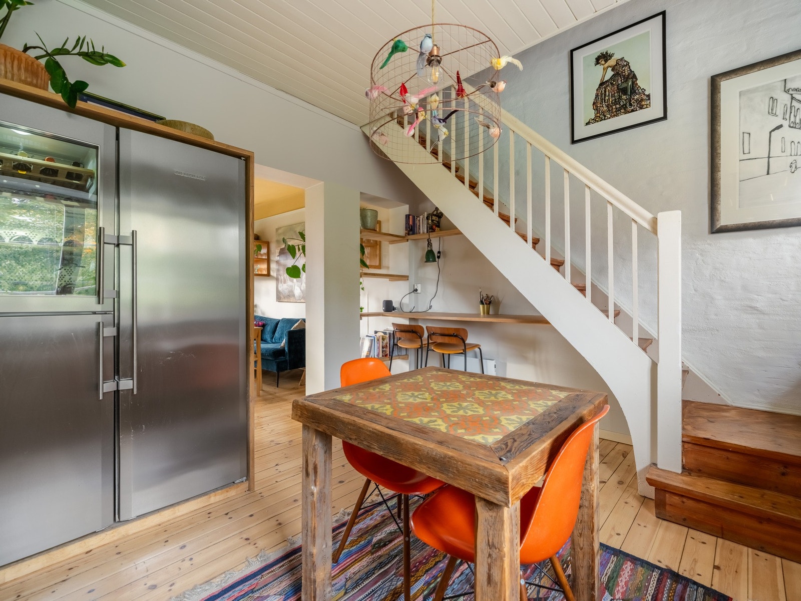 Rommet er godt separert fra stua, men vegg i vegg med spisestua. Galleribilde