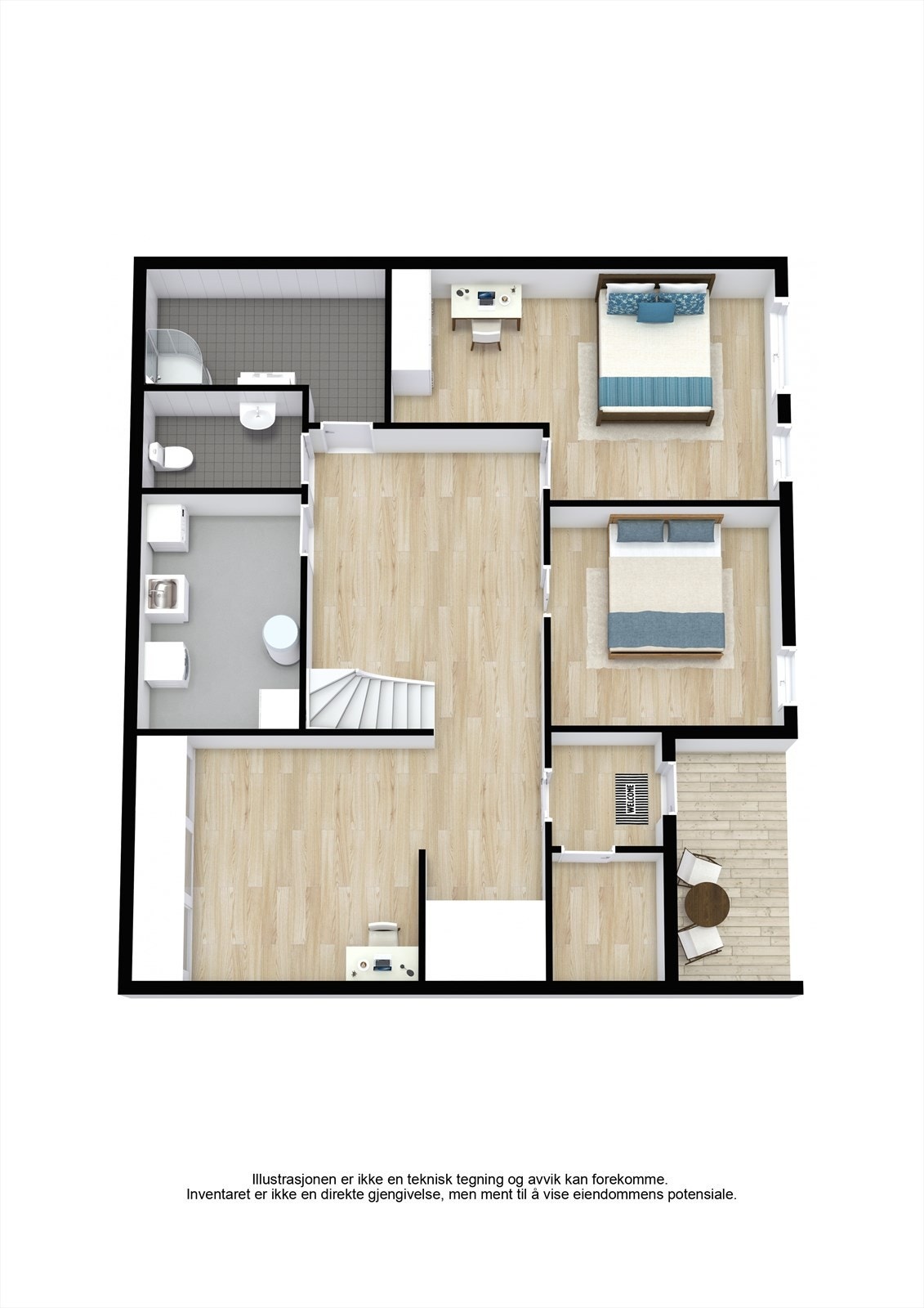 Planskisse underetasje. Galleribilde