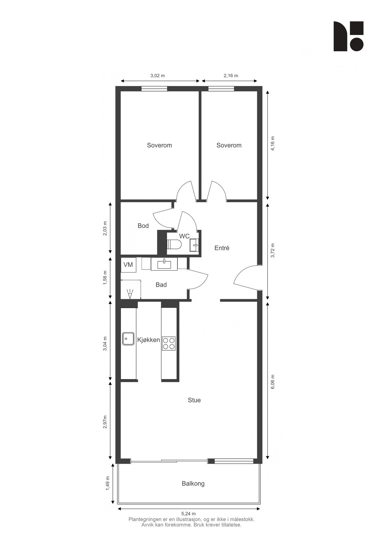 Plantegning Galleribilde
