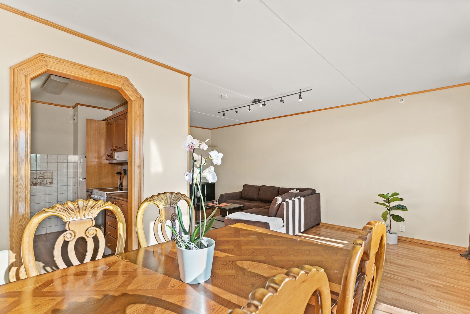 Her er det også muligheten for en åpen stue- og kjøkkenløsning, om det er ønskelig Galleribilde