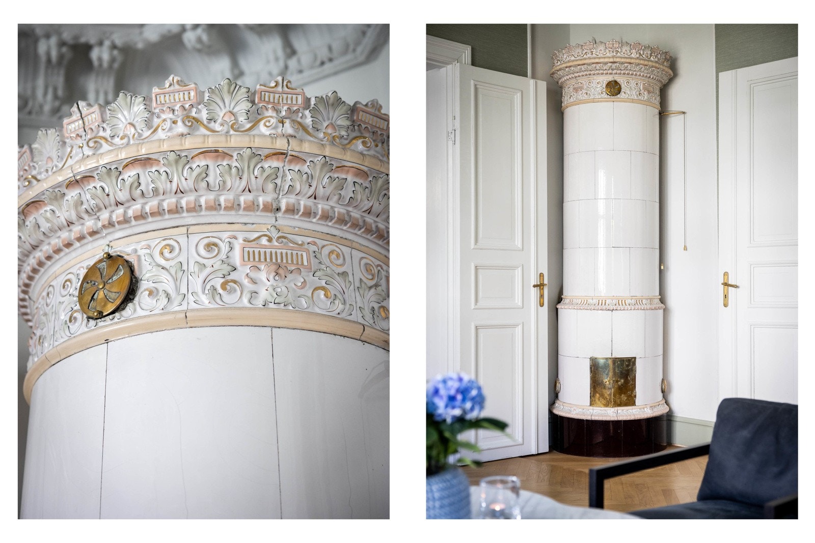 En kakkelovn varmer godt og setter stemningen på mørke kvelder