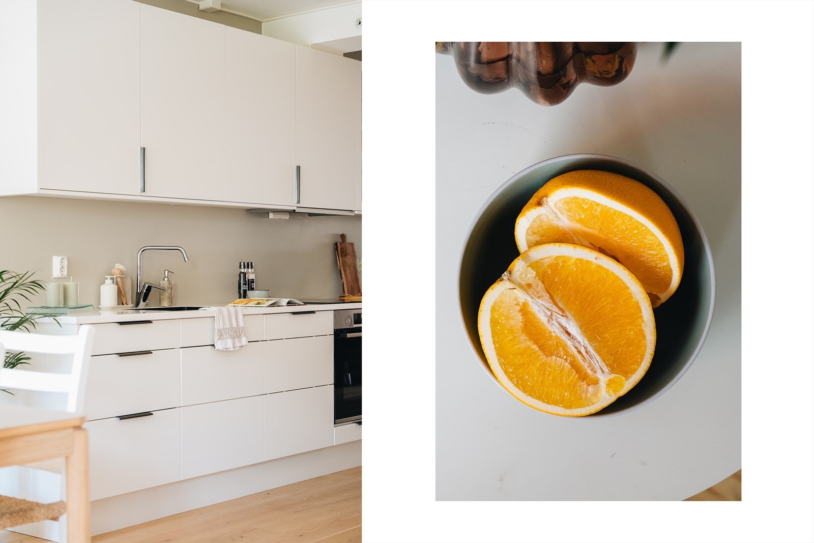 Et kjøkken som inspirerer til både hverdagsmat og selskapsmiddager. Den åpne løsningen mot stuen gjør at du kan lage mat samtidig som du deltar i samtalen. Galleribilde