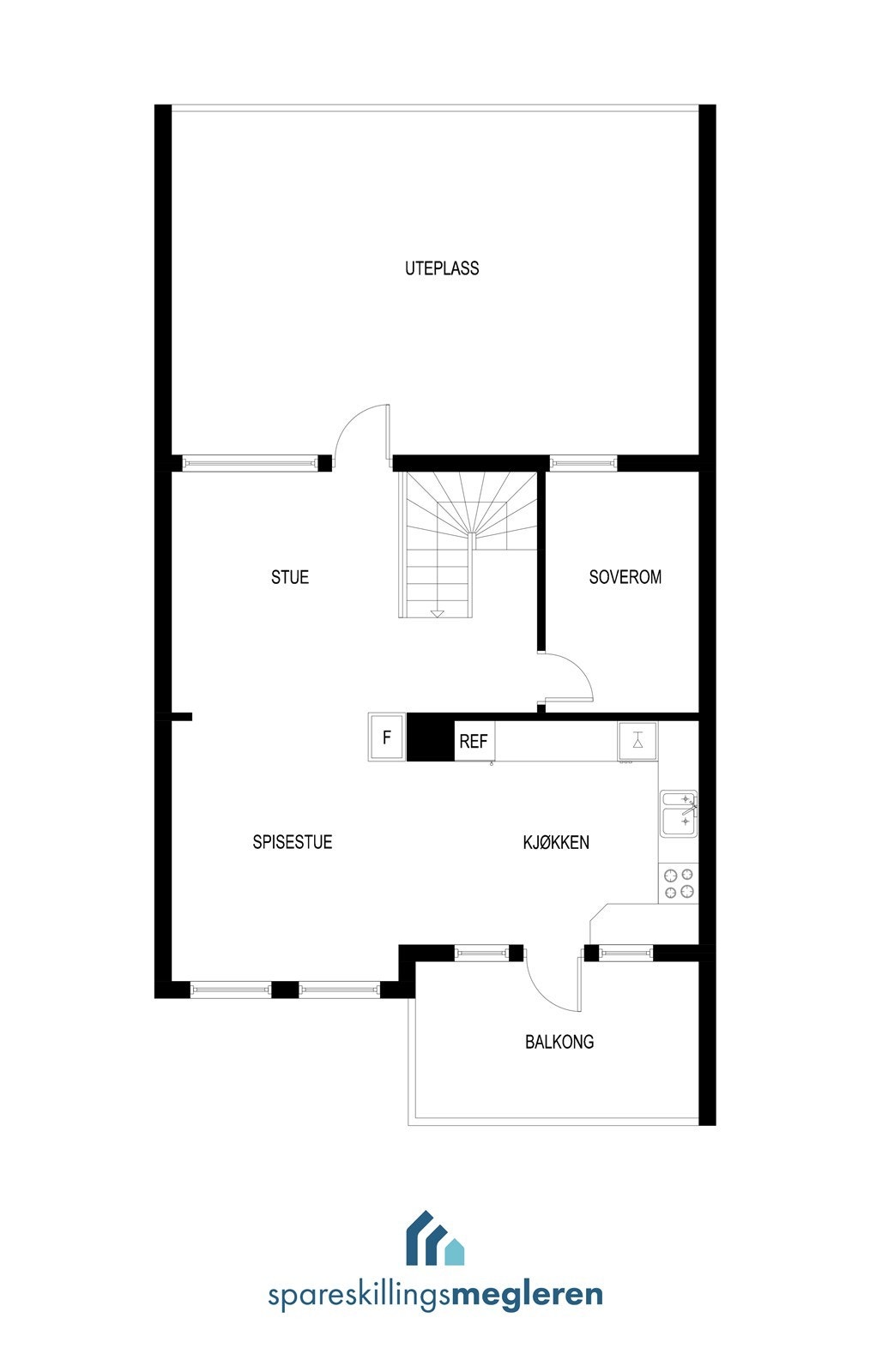 Gangdalslia 120B_Etg1_2D Galleribilde