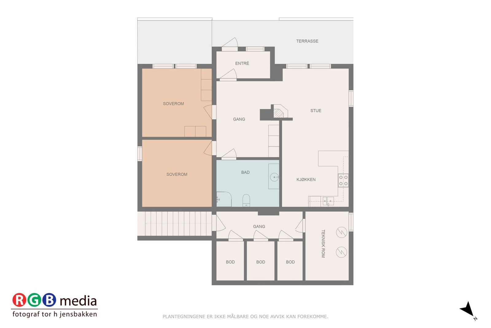 Plantegning seksjon 4 Galleribilde