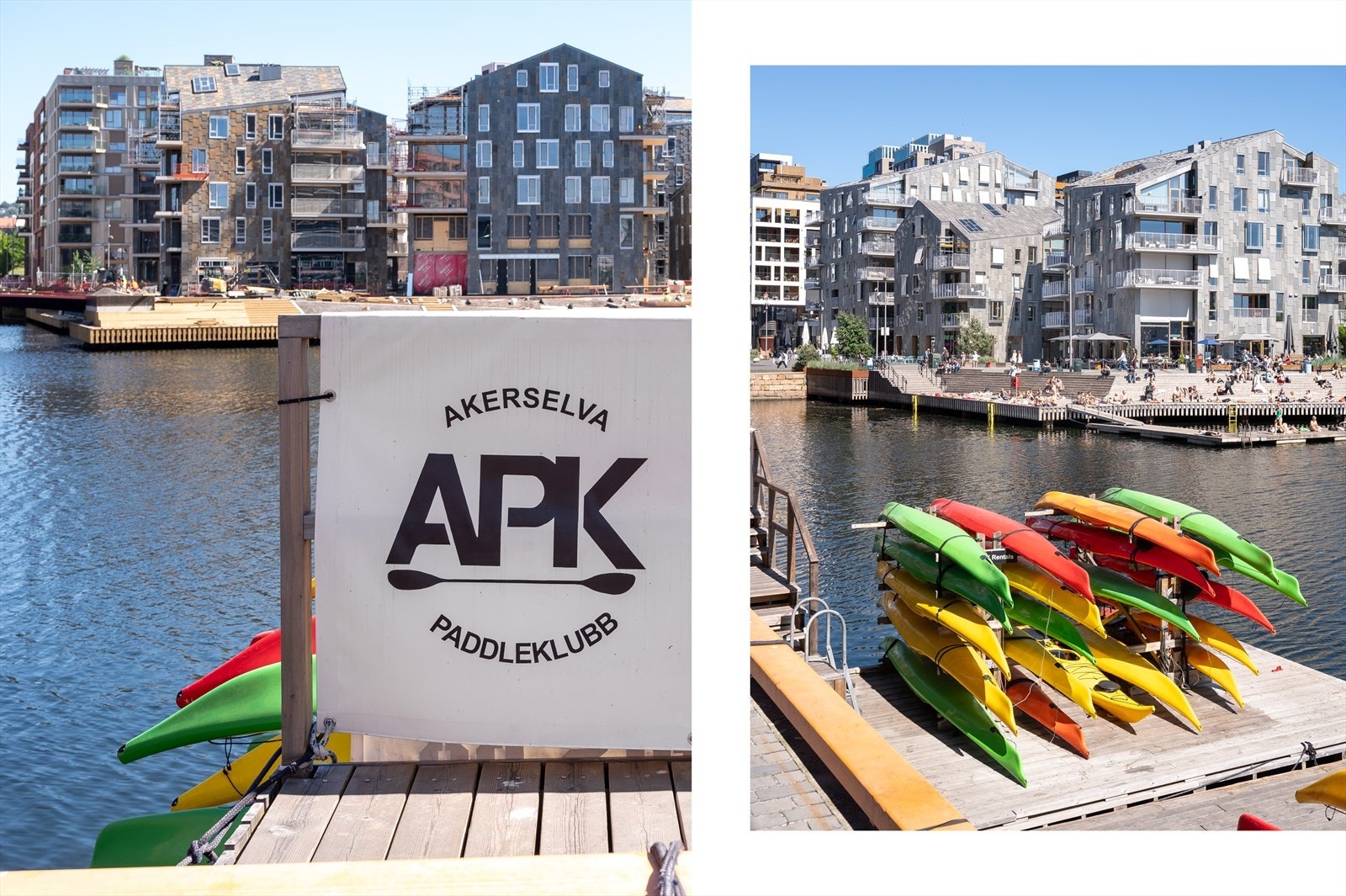 Akerselva Padleklubb leier ut kajakk, kano og SUP. De har også kurs og aktiviteter for alle aldre. Galleribilde