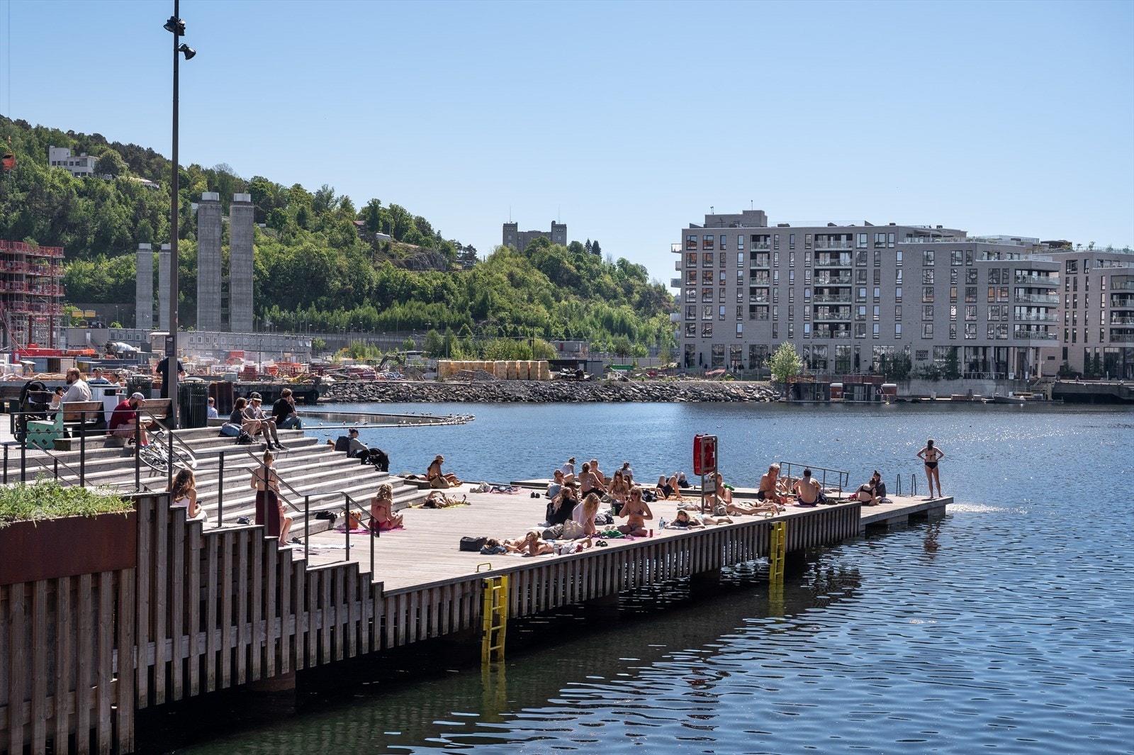 Her kan du ta morgenbadet rett utenfor døren. Galleribilde