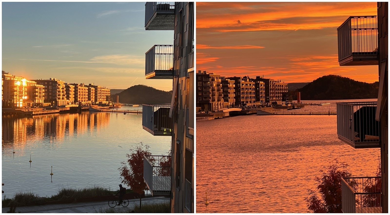 Nydelig stemningsbilde fra utsikten til leiligheten.jpg Galleribilde